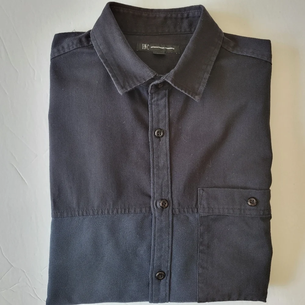 INC International Concepts Colorblock Shirt.